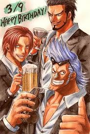 We know that mihawk and shanks duels echoed throughout the grand line. Happy Birthday Franky Mihawk And Shanks Not My Picture Found Online Unknown Artist Onepiece