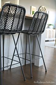 Vasagle bar stools, set of 2 pu upholstered breakfast stools, 15.4 x 15.4 x 29.7 inches, footrest, simple assembly, industrial, for dining room kitchen counter bar, rustic brown and black ulbc069b81. Pin On Kitchen Cabinets