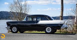 The car here was built as a tribute to the black widow cars. 1957 Chevrolet Black Widow Northwest European