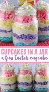 Springtime Cupcake In A Jar Recipe Fun Desserts Cupcake In A Jar Yummy Easter Desserts