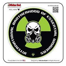 Ibew Essential Workers Lim 460 Single Full Color Printed Size 5 Round Color Black Lime Hard Hat He Full Color Printing Hard Hat Sticker Collection
