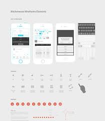Kitchenware Pro Ios Wireframe Kit Wireframe Kit Ios App Design Wireframe