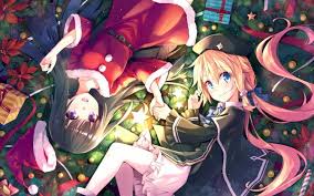 Eye color black blue brown green gray orange purple red white yellow pink blue / green not visible. Anime Girl Beautiful Black Hair Blonde Hair Blue Eyes Blush Box Christmas Cloak Dress Flower Hat Holding Hands Long Hair Pantyhose Purple Eyes Ribbon Smile Stars Twin Tails Magi In Wallpapers Hd