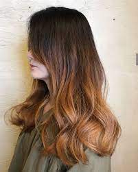 Caramel Copper Balayage Ombre Hair Colour Caramel Brown Hair Caramel Brown Hair Color Grey Hair Gel