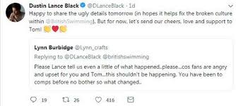 laineygossip the good wife dance party!! Tom Daley Remains Silent Over Husband Dustin Lance Black S Ugly Spat With British Swimming Cornwall Live