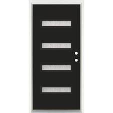 Style door handle on natural wooden door, door handle element. Black Front Doors Exterior Doors The Home Depot