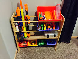 There are hangers and shelves for handguns, magazines, ammo or anything else you want to hang and display. Nerf Storage Ideas A Girl And A Glue Gun