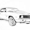 Chevy chevelle printable coloring page, free to download and print. 1