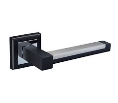 Introducing the original stainless modern. Ultra Modern Black Door Handles With Square Rose And Lever Handle King Uk