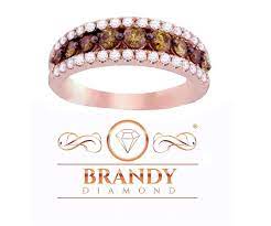 Brandy Diamond Chocolate Brown 10k Rose Gold Stunning Eternity Ring 1 2 Ctw Really Nice Having You For Seeing Our Eternity Ring Chocolate Diamonds Diamond