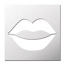 (figuré) comme frappé de stupeur ou d'étonnement. Pochoir Bouche Pochoir Pochoir Silhouette Dessin Bouche