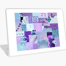 Ugepa liquid marble blue and gold wallpaper l79801. Aesthetic Pictures Romantic Purple Lavender Photo Collage Dessert Drinks Pantone Eiffel Tower Cake Flowers Paris Nature Laptop Skin By Lunawallcollage Redbubble