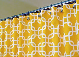 Yellow Shower Curtain Classic Pattern Of White Interlaced Squares On Corn Yellow Backdrop Sized 72 With Images Yellow Shower Curtains Fabric Shower Curtains Cool Curtains