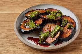 This Deliciously Simple Aubergine Recipe From The Team At London Restaurant Bubala Combines Fried Aube In 2021 Restaurant Recipes Vegetable Recipes Great British Chefs