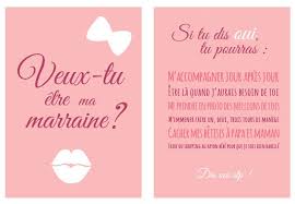 Carte Pour Marraine Demande Veux Tu Etre Ma Marraine Annonce Parrain Marraine Marraine Demande Marraine