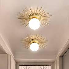See more ideas about hallway ceiling lights, ceiling lights, hallway ceiling. Nordic Round Glass Ceiling Lights Sun Shape Gold Metal G9 Modern Led Hallway Ceiling Lights For Locker Room Corridor Illuminaire Ceiling Lights Aliexpress