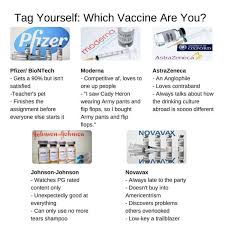 The pfizer, oxford/astrazeneca and moderna vaccines are currently in use in the uk, and the government announced on may 28 that 20 million doses of j&j have now been ordered. Astrazeneca Pfizer Moderna Meme Vaccines Be Like Meme By Stefankiller55 Memedroid A Potential Immunization Against A Virus That S Killed 200 000 Americans Is Great News