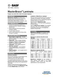 It is fascinating, just how much can be made from so little. Basf Masterbrace Laminate Tds Plywood Strength Of Materials