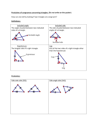 Triangle congruence online activity for 8. How To State If Two Triangles Are Congruent