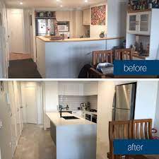 Ripping out the old kitchen left bare masonry walls to work with and revealed original kauri boards that had been hiding under the cork floor. Kitchen Renovation Before And Afters Kitchens By Kathie