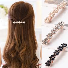 Embrace the 2000's with nostalgic hair clips like the powerpuff girls Hot Sale 5 Colors Korean Crystal Pearl Elegant Women Barrettes Hair Clip Hairgrips Hairpin Girls Hair Accessories Dropshipping Hair Clips Pins Aliexpress