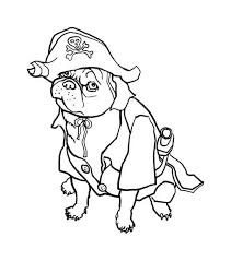 These super sweet coloring pages can help you love them more! Pug The Dog Pirate Coloring Page Color Luna