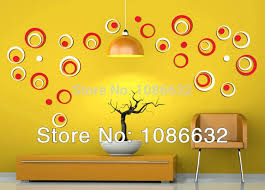 I can also do color combinations. Free Shipping Fashion Mdf Material Different Size Colorful Circle 3d Diy Wall Stickers Home Decor Sticker Gold Sticker Burrssticker Wall Decor Aliexpress