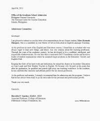 Include your contact information at the top, the date, and the recipient's contact information (if you have it). Sample Graduate School Recommendation Letter Signed Marco