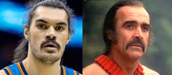 Separated at birth--Steven Adams, and Sean Connery in 'Zardoz':