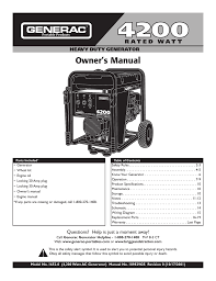 Generac Owners Manual 01652 Manualzz Com