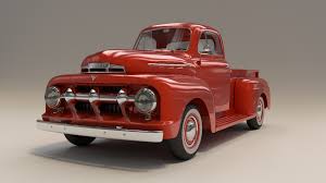 Image result for Red 1951 Truck