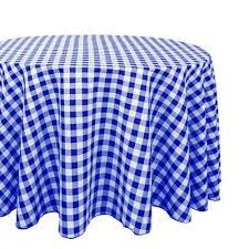 Shop for blue and white tablecloth at bed bath & beyond. Linentablecloth 120 In Round Polyester Tablecloth Blue White Checkered