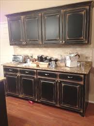 Nice How To Antique Black Cabinets Black Cabinets With Faux Distressing Used 3 Differ Distressed Kitchen Cabinets Rustic Kitchen Cabinets Distressed Kitchen