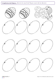 Des activités et des idées de bricolage sur le thème de pâques avec des fabrications de poules , de poussins ou de lapins de pâques. Graphisme De Paques Fichespedagogiques Com