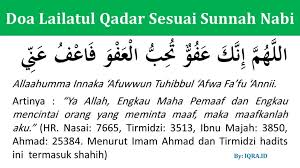 Pasalnya, pada malam itu al quran diturunkan. Doa Lailatul Qadar Lengkap Arab Latin Beserta Artinya Iqra Id