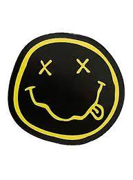 Nirvana Smiley Logo Metal Sticker Music Stickers Print Stickers Nirvana Smiley