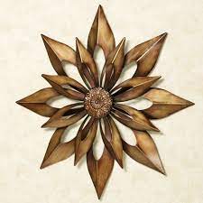 Pure garden 24 metal rustic barn star wall decor, brown by lavish home (2) $30$34. Starburst Wall Art Antique Gold