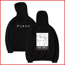 Maybe you would like to learn more about one of these? Anime Sad Girls Manga Printing Long Sleeved Anime Hoodie Hoodies Sweatshirts Aliexpress