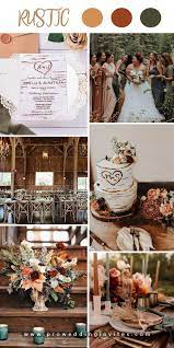 6 Gorgeous Rust Wedding Colors That Are Great For A Rustic Wedding Theme Rustic Wedding Colors Fall Wedding Color Schemes Country Wedding Colors