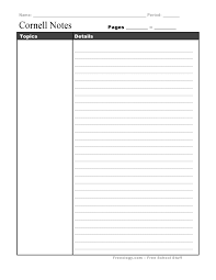Another positive way to improve your life is to read and learn something new every day. 28 Printable Cornell Notes Templates Free Templatearchive