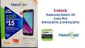 Unlock your samsung today and never be tied to a network again ! Unlock Sim Card Samsung J3 Luna Pro Sm S327vl Tracfone Youtube