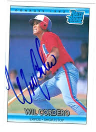 Wil Cordero autographed Baseball Card (Montreal Expos) 1992 Donruss Rated  Rookie #2