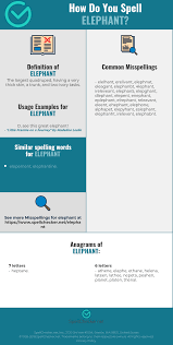 The sorting hat picked your house, you got the wand you always wanted, and you've finally learned how to cast expelliarmus for unsanctioned duels. Correct Spelling For Elephant Infographic Spellchecker Net