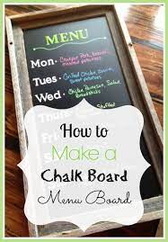 How To Make A Chalk Board Menu Board Menu Board Chalkboard Menu Chalkboard