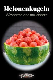 Melonenkugeln Machen Wassermelone Mal Anders Wassermelone Lebensmittel Essen Melone