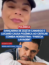Um vídeo publicado pela dançarina Bianca Alencar, que acompanha Zezé Di  Camargo e Luciano nos palcos, gerou polêmica nas redes. A gravação foi  feita em Floresta, no Sertão de Pernambuco, horas antes ...