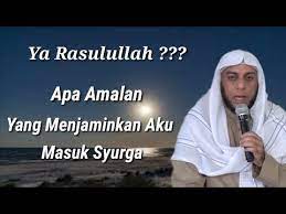 Amalan Dari Rasulullah Yang Menyebabkan Masuk Syurga Syekh Ali Jaber Youtube Kekuatan Doa Kata Kata Kekuatan