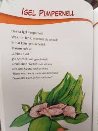 Igel Pimpernell Tier Herbst Igel Kindergarten Erzieher Reim Gedicht Kita Krippe Igel Gedichte Fur Kinder Fingerspiele Kindergarten