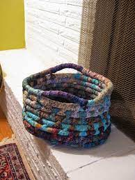51 Idees Gia Kala8ia Apo Skoini Toftiaxa Gr Rope Basket Tutorial Coiled Fabric Basket Diy Rope Basket