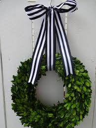 Black And White Striped Ribbon Wreath Boxwood Wreath Preserved Boxwood Wreath Round Boxwood 12 Boxwood Wreath Elegant Wreath Preserved Wreath Boxwood Wreath Boxwood Wreath Preserved Boxwood Wreaths